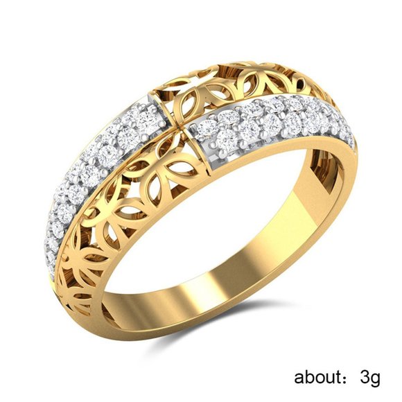 🎁 Retro Carved Gemstones Eternity Zircon Vintage Luxury Ring for Women,EVGG126 - Picture 7 of 7